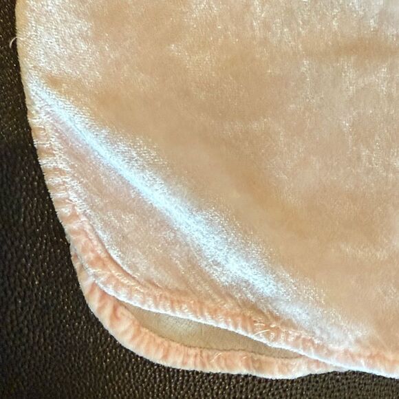 J. Jill Soft Pink Rayon Velvet Button Down Blouse size Large - Picture 10 of 13